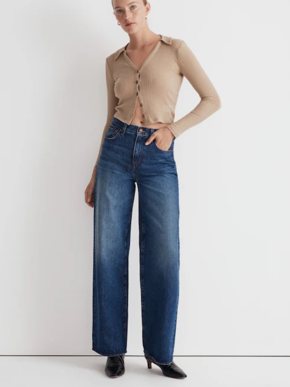 Petite Superwide Leg Jeans